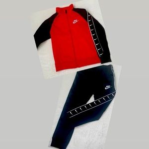 Nike Matching Track Suit, Red/Black